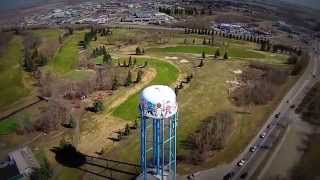 preview picture of video 'Fort Saskatchewan Water Tower Aerial Video taken with a DJI Drone'