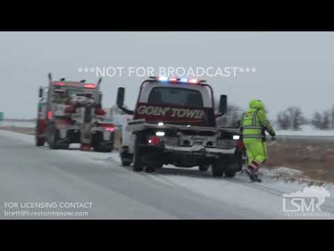 11-25-18 McPherson, KS - Slide Offs - I135 Very Slick Roads