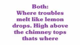 Over The Rainbow - Glee Cast - Lyrics