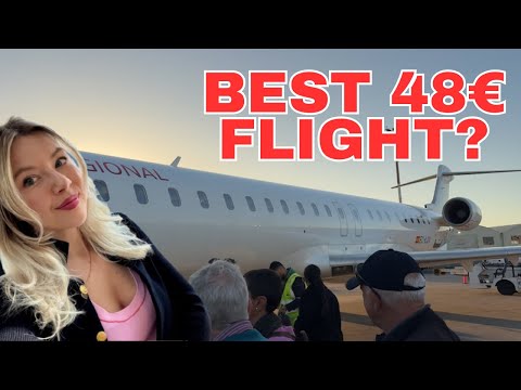 Flying IBERIA REGIONAL CRJ-1000 | Casablanca to Madrid – Surprisingly Smooth Ride!