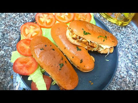 Chicken boti burger 🍔 delicious recipe by Pak arbia food #kuwait #fastfood