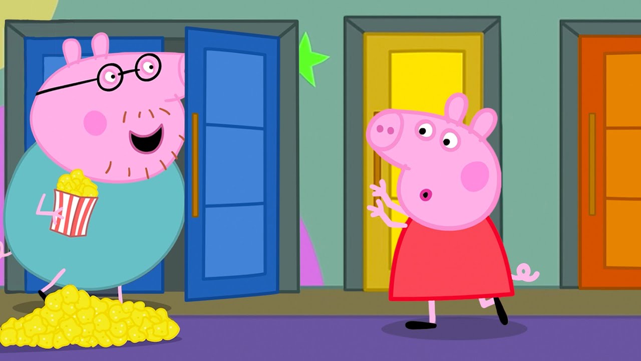 Peppa Pig Finds a SECRET Cinema Door🤫 | Peppa & George:Movie Hide and Seek🐽| Tales | Full Episodes