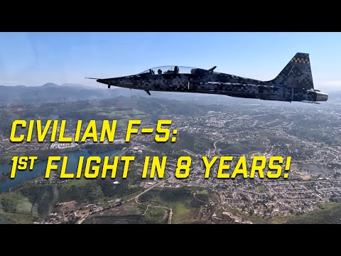 Private F-5 first Flight following 8-Year Restoration