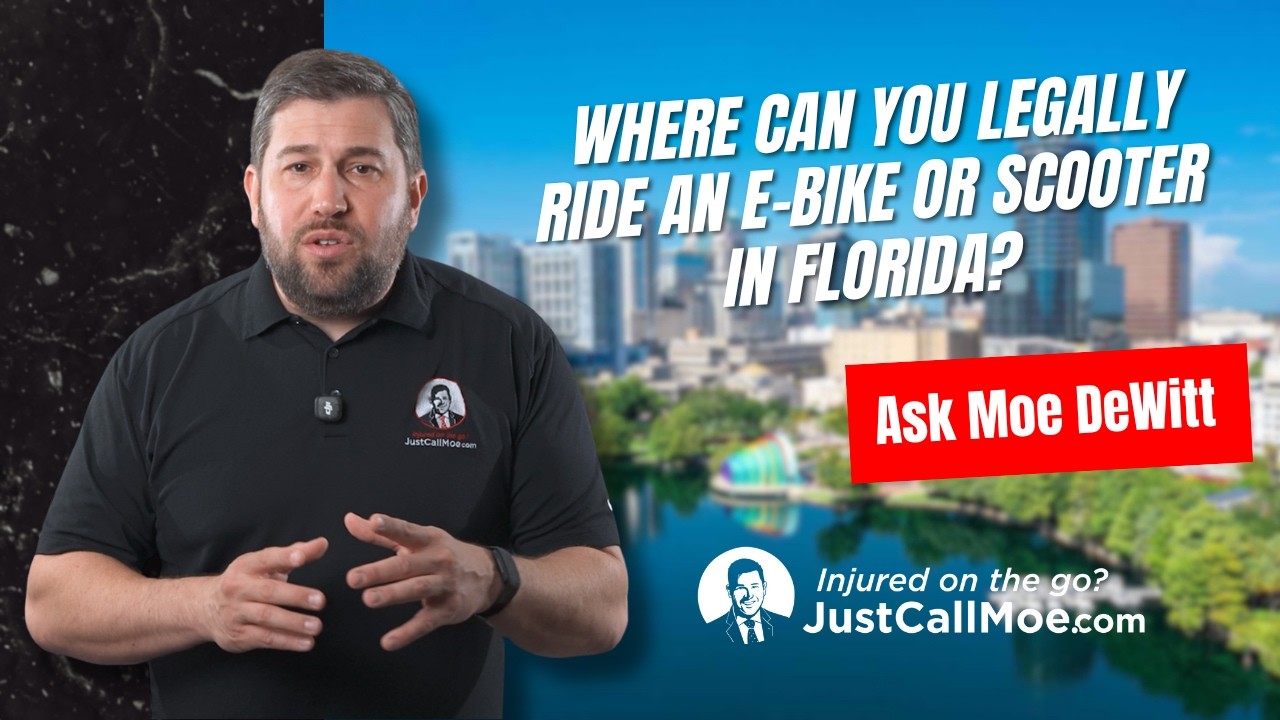 Where can you legally ride an e-bike or scooter in Florida?