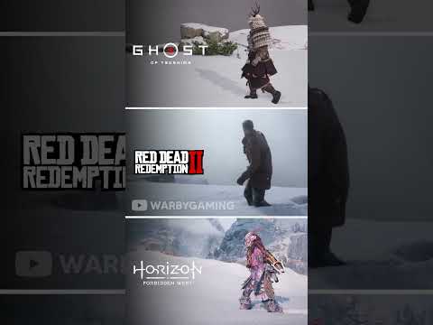 Ghost of Tsushima vs RDR2 vs Horizon Forbidden West | Snow Physics