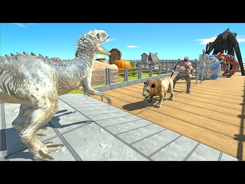INDOMINUS REX BARRACKS DEATH RUN - Animal Revolt Battle Simulator