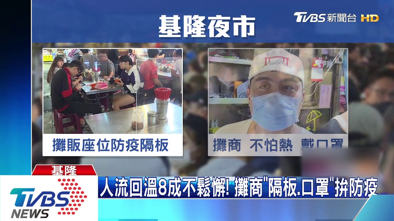 連9日零確診!基隆夜市人潮爆 攤商:皆大歡喜