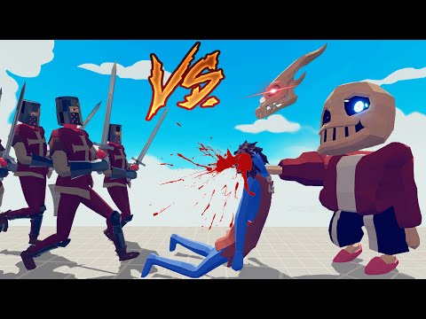 SANS vs ALL FACTIONS | Totally Accurate Battle Simulator-TABS