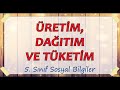 5. Sınıf  Sosyal Bilgiler Dersi  Üretim, Dağıtım ve Tüketim Ağı  Arkadaşlar merhaba bugün sizlerle birlikte 5. Sınıf Sosyal Bilgiler &quot; Üretim, Dağıtım ve Tüketim &quot; isimli konumuzu işledik. Kanalıma ... konu anlatım videosunu izle