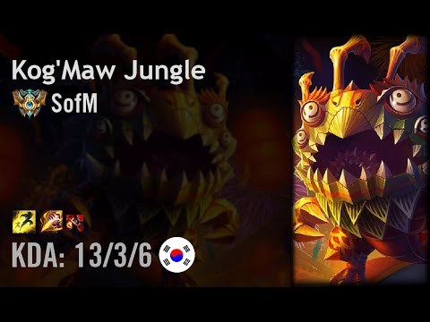 Kog'Maw Jungle vs Gragas - SofM - KR Challenger Patch 6.13