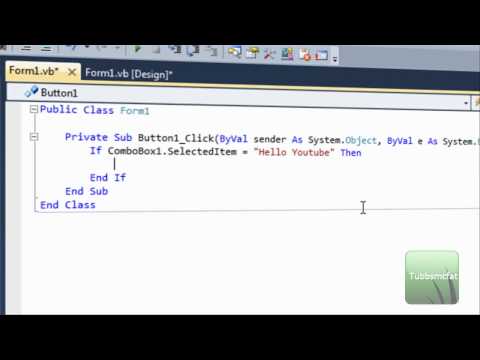 Visual Basic Series: Tutorial #5 - Using a ComboBox