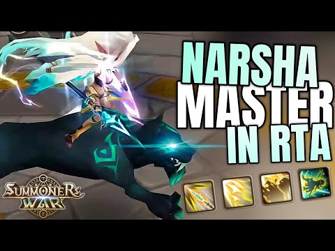 His Narsha ONE-Shots everyone! 21k each Hit! - Summoners War