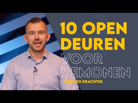 10 manieren waarop demonen binnen komen | Kort en Krachtig - Tom de Wal