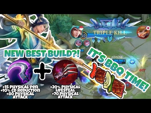 IT'S BARBECUE TIME! | ZILONG'S NEW BEST BUILD 2022 | Crazy Lifesteal + Insane Damage = MVP! ~ MLBB