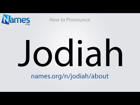How to Pronounce Jodiah