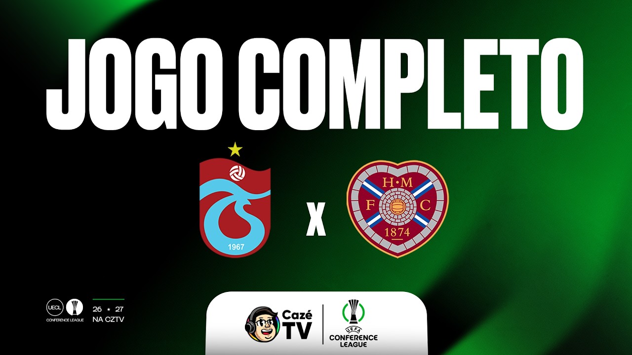 JOGO COMPLETO: TRABZONSPOR X HEARTS | CONFERENCE LEAGUE 26/27 | 2ª RODADA