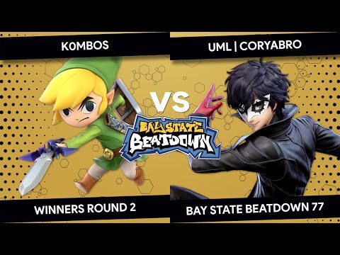Bay State Beatdown 77 - K0mBoS (Toon Link) vs UML | Coryabro (Joker) - Winners Round 2
