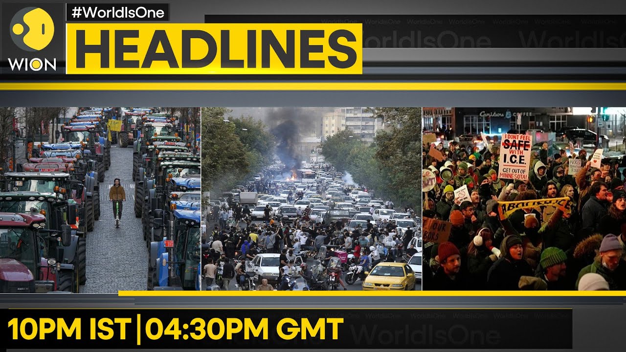 48 Hrs Of Internet Blockade in Iran | Third Day of Anti-ICE Protests in Minnesota | WION HEADLINES