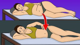 Lazy Bed Exercises To Lose Belly Fat & Bloated Stomach