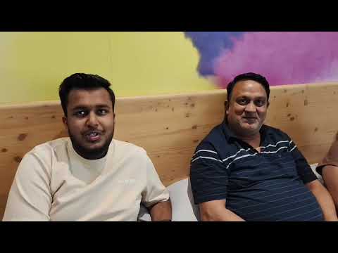 Dhruv with his parents in Europe video testimonial