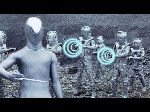 The Five Doctors Cybermen Vs Raston Warrior Robot, Cyber Gun New Effects