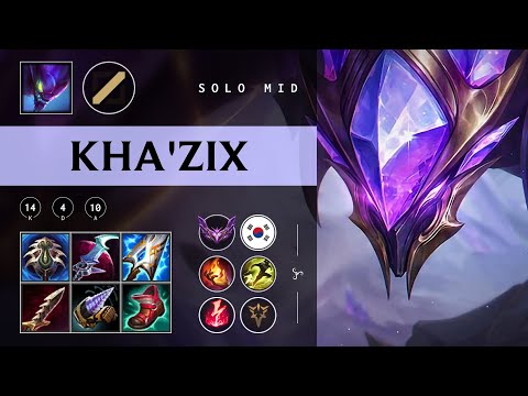 Kha'Zix Mid vs Aurora - KR Master Patch 25.23