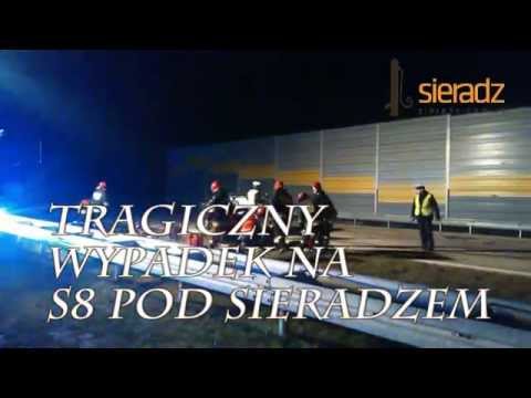 TRAGICZNY WYPADEK NA S8 W OKOLICACH SIERADZA