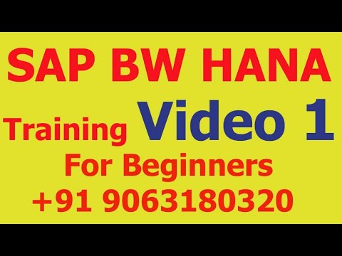 Day 1 of SAP BW HANA Training Videos 1 for Beginners 2023 WhatsApp:  +91 9063180320