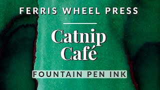 🌱 Vibrant Teal Green Fountain Pen Ink Swatching & Comparison 🎡 Catnip Cafe FWP