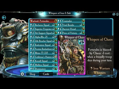 Th-MEME DECK 17: Whispers of Iron & Salt - Horus Heresy Legions