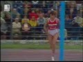 Women's high jump world record 207cm. Lyudmila Andonova. 1984