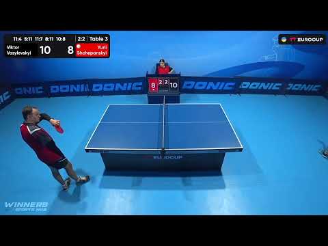 10:20 Viktor Vasylevskyi - Yurii Shchepanskyi 21.08.2023 TT Euro.Cup  Ukraine Star. TABLE 3