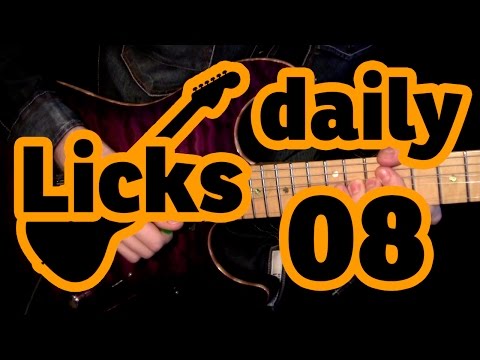 Guitar licks 08 - G major lick with backing track
