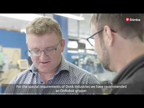 Obsluha CNC s cobotom a OnRobot RG6 v Dong Industries