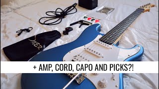Video thumbnail for The BEST Budget Electric Guitar Bundle?! Donner DST-102 Electric Guitar Kit Review by anabella chiclana