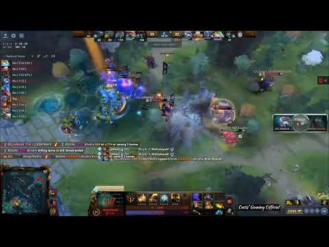 OG Ammar the F* secures game 2 win by his Slardar with 3 man Slithereen Crush stun | TI group stage.