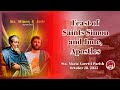 October 28 2025 Feast Of Saints Simon And Jude Apostles