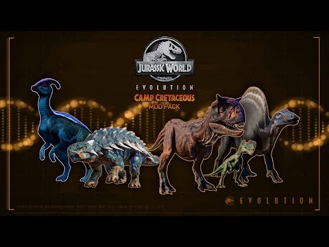 CAMP CRETACEOUS DOWNLOADABLE MOD PACK! - Jurassic World Evolution Mod Pack Showcase!