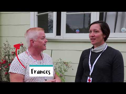 Setting up a house for a former refugee family