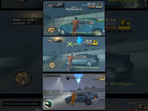 GTA 3 comparison playstation vs xbox #gta3 #gta #xbox #playstation