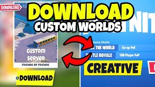 how to download fortnite creative mode custom server world maps - fortnite creative codes 1v1v1