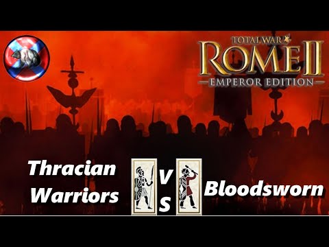 Thracian Warriors VS Bloodsworn  1v1-Rome 2 Total War