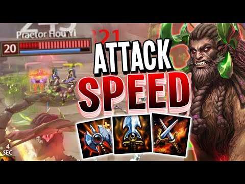 The Manticore King SHREDDS With a Full Attack Speed Build in SMITE!