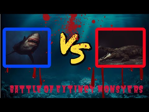💥 Battle of extinct Monsters 💥 Purussaurus and Megalodon 💥 Animal Rebellion battle simulator