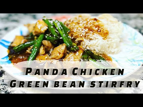 Panda Chicken Green Bean Stir Fry (copycat) (keto option as well) #panda #keto #cooking #viral  #yum