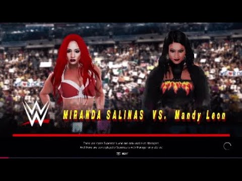 WWE 2K20 Miranda Alize Vs Mandy Leon