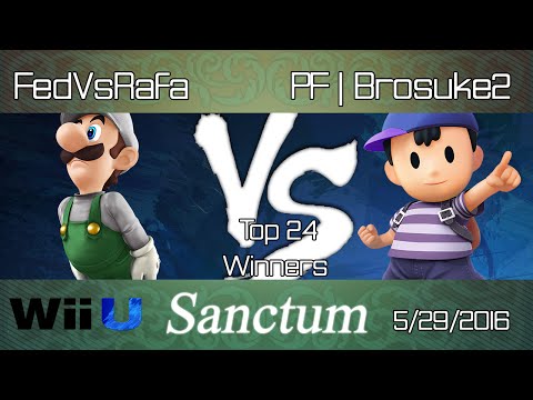 Sanctum: FedVsRafa (Luigi) vs. PF | Brosuke2 (Ness) - Top 24 Winners Round 1