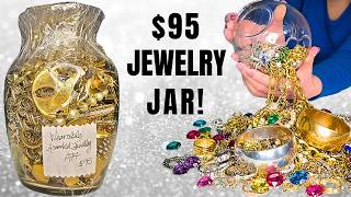 I Spent $95 on THIS Mystery Jewelry Jar BEST ON YOUTUBE! Relaxing 😌 Bob Ross Energy ASMR
