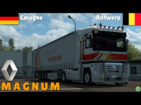 ETS 2 1.36●Renault Magnum●Cologne,Germany-Antwerp,Belgium