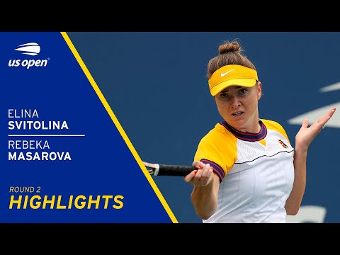 Elina Svitolina vs Rebeka Masarova Highlights | 2021 US Open Round 2